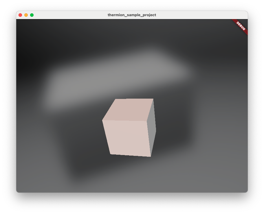 Screenshot of a Thermion viewer project